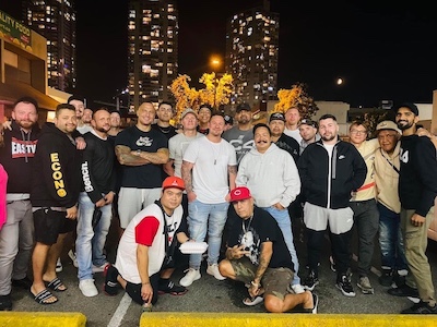 Inpatient Treatment 4 Men posing for a group picture while on an outing from addiction treatment centre