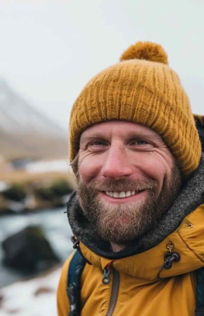 Man in recovery hiking in Canada after completing addiction treatment program