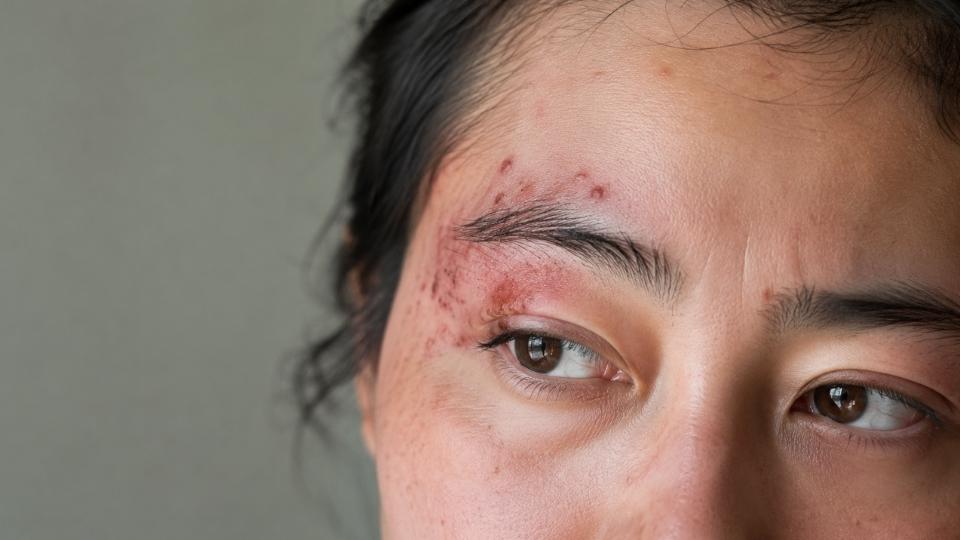 meth sores appear on the body during meth use.